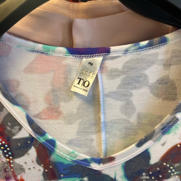 T/O Colorful Abstract Print Tunic - Picture 2 of 5